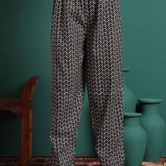 Floral Printed V-Neck Pure Cotton Kurta With Trousers & Dupatta