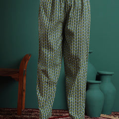 Floral Printed V-Neck Pure Cotton Kurta With Trousers & Dupatta