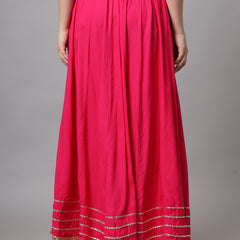 KALINI Flared Maxi Skirt Back