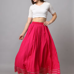 KALINI Flared Maxi Skirt Image