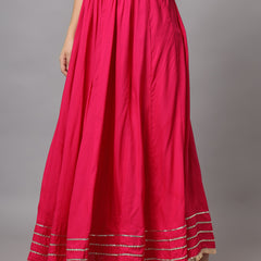 KALINI Flared Maxi Skirt Side View