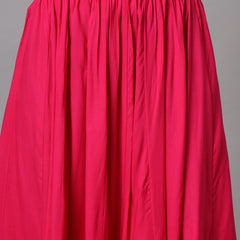 KALINI Flared Maxi Skirt Close View