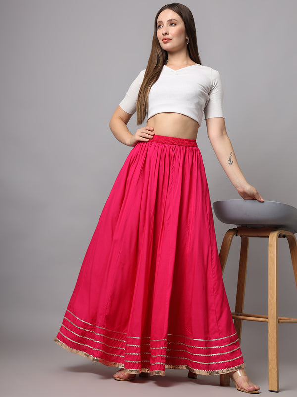 KALINI Flared Maxi Skirt