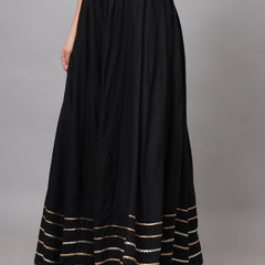 KALINI Flared Maxi Skirt Side