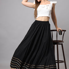 KALINI Flared Maxi Skirt Image