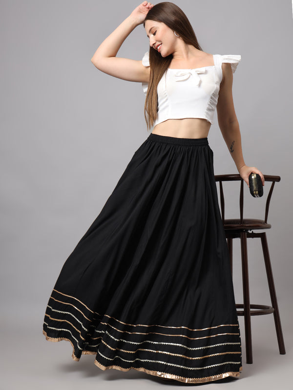 KALINI Flared Maxi Skirt Image