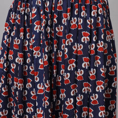 KALINI Printed Flared Maxi Skirt Close View