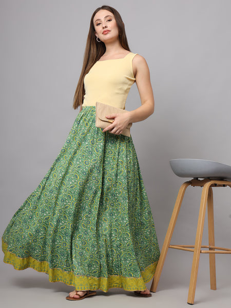 Pista Flared Maxi Skirt Standing