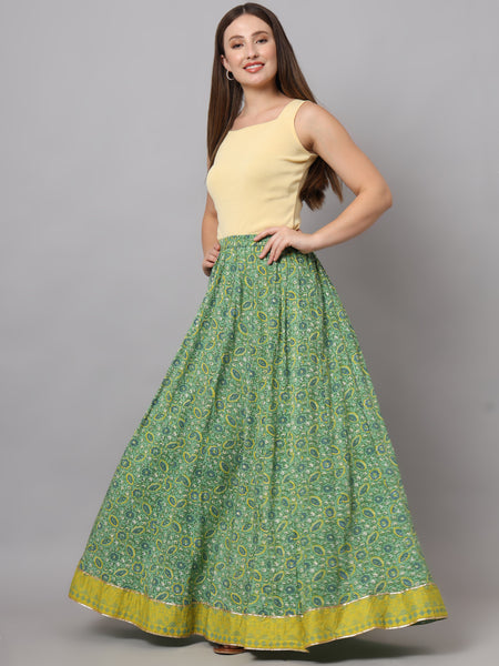 Pista Flared Maxi Skirt