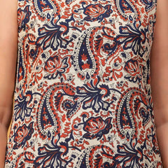 Women's Multicolor Printed Pure Cotton Kurti Farshi Salwar Set