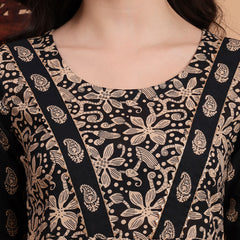 Women Ethnic Motifs Printed Panelled Pure Cotton Kurta with Harem Pants & With Dupatta
