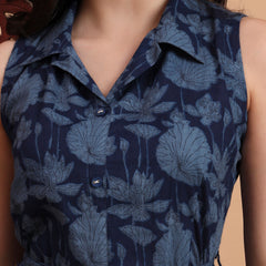 Floral Print A-Line Dress Zoomed