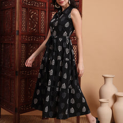 Midi Dress with Belt Image